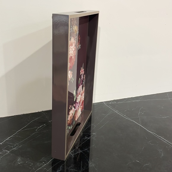 Fringe Studio - Classic Rose Gray Floral Tray - Picture 2 of 4